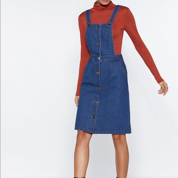 Nasty Gal Dresses & Skirts - Nasty Gal Overall and Out Denim Dress NWT
